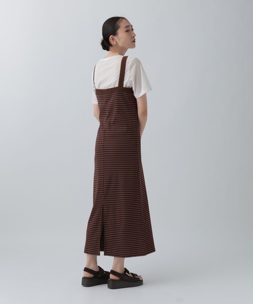 LEPSIM(レプシィム)の「アソートスクエアキャミワンピース 742617(ワンピース・レディース・カーキオリーブ/チャコールグレー/ブラウン系その他/ブラック・FREE)」の20枚目の写真