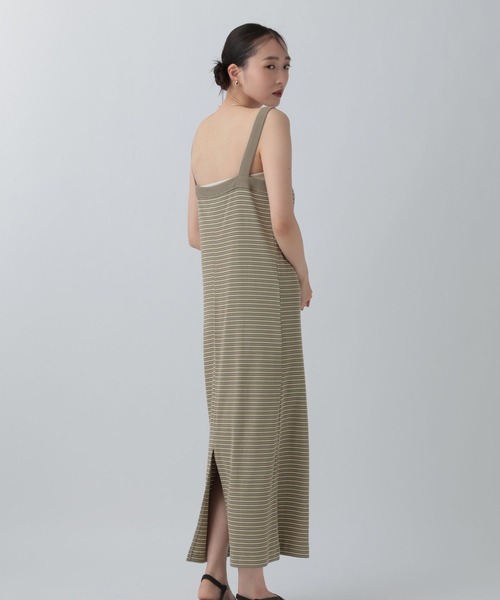 LEPSIM(レプシィム)の「アソートスクエアキャミワンピース 742617(ワンピース・レディース・カーキオリーブ/チャコールグレー/ブラウン系その他/ブラック・FREE)」の10枚目の写真