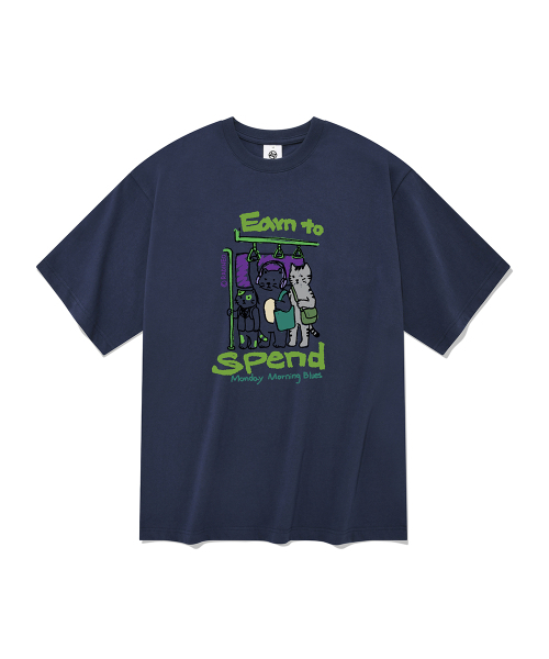 RADINEO(ラディネオ)の「スぺンド 半袖Tシャツ ネイビー(Tシャツ/カットソー・レディース・その他・LARGE/X-LARGE/SMALL/MEDIUM)」の2枚目の写真