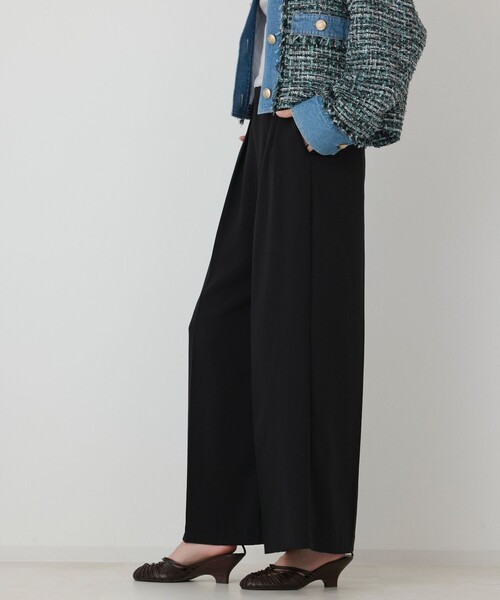 GRACE CONTINENTAL(グレースコンチネンタル)の「タックワイドパンツ(その他パンツ・レディース・ブラウン/ブラック・38/36)」の7枚目の写真