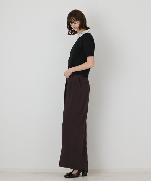 GRACE CONTINENTAL(グレースコンチネンタル)の「タックワイドパンツ(その他パンツ・レディース・ブラウン/ブラック・38/36)」の17枚目の写真