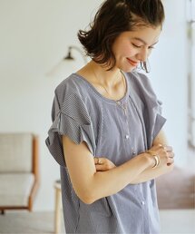 【接触冷感】2WAY袖タックプルオーバー