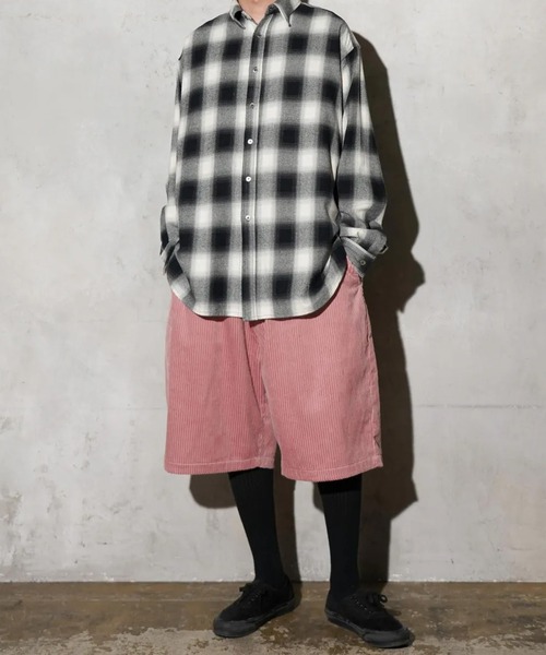 MAUI and Sons（マウイアンドサンズ）の「MAUI and Sons / マウイアンドサンズ VENICE OMBRE BIG SHIRT ヴェニスオンブレビッグシャツ オーバーサイズ 2026年春夏春服 夏服（シャツ/ブラウス・メンズ・ブラック/ブラウン・M/L）」の8枚目の写真