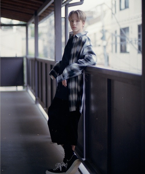 MAUI and Sons（マウイアンドサンズ）の「MAUI and Sons / マウイアンドサンズ VENICE OMBRE BIG SHIRT ヴェニスオンブレビッグシャツ オーバーサイズ 2026年春夏春服 夏服（シャツ/ブラウス・メンズ・ブラック/ブラウン・M/L）」の22枚目の写真