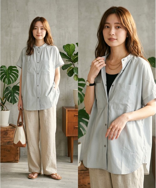 NANGA(ナンガ)の「NANGA / ナンガ EXCURSION S/S BLOUSE WOMEN エクスカーション ショートスリーブブラウス ウィメンズ(シャツ/ブラウス・レディース・カーキ/ブラック/グレー・LARGE/MEDIUM/WS)」の2枚目の写真