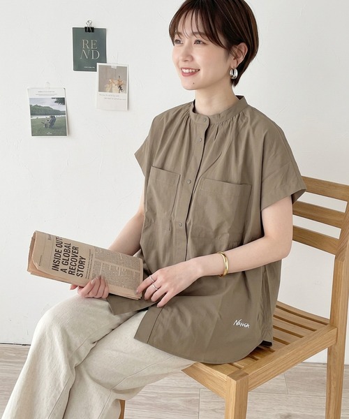 NANGA(ナンガ)の「NANGA / ナンガ EXCURSION S/S BLOUSE WOMEN エクスカーション ショートスリーブブラウス ウィメンズ(シャツ/ブラウス・レディース・カーキ/ブラック/グレー・LARGE/MEDIUM/WS)」の3枚目の写真