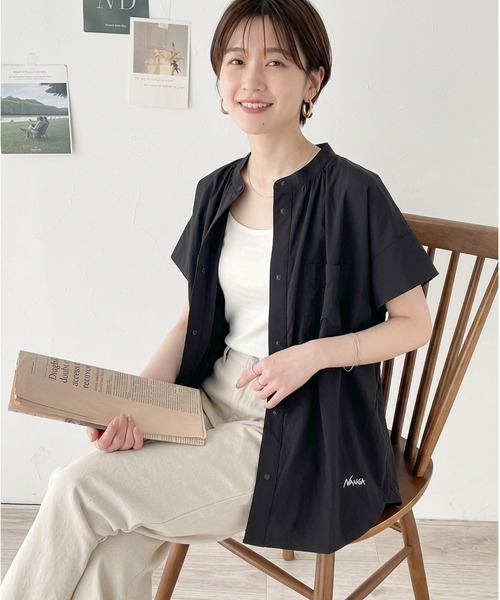 NANGA(ナンガ)の「NANGA / ナンガ EXCURSION S/S BLOUSE WOMEN エクスカーション ショートスリーブブラウス ウィメンズ(シャツ/ブラウス・レディース・カーキ/ブラック/グレー・LARGE/MEDIUM/WS)」の1枚目の写真