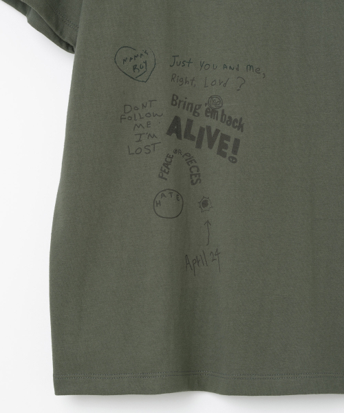 Millo Archive（ミロ アーカイブ）の「トラウマTシャツ [カーキ]（Tシャツ/カットソー・メンズ・その他・MEDIUM/LARGE/X-LARGE）」の5枚目の写真