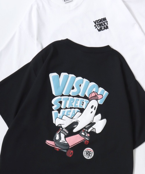 VISION STREET WEAR(ヴィジョンストリートウェア)の「VISION STREET WEAR/ヴィジョンストリートウェア 吸水速乾 オーバーサイズ バックプリント ロゴ ワンポイント 半袖Tシャツ/レディース メンズ(Tシャツ/カットソー・メンズ・ブラック系その他3/ホワイト系その他3/ホワイト系その他2/ブラック系その他2/ブラック/ホワイト/ブラック系その他/ホワイト系その他・M/LL/L)」の7枚目の写真