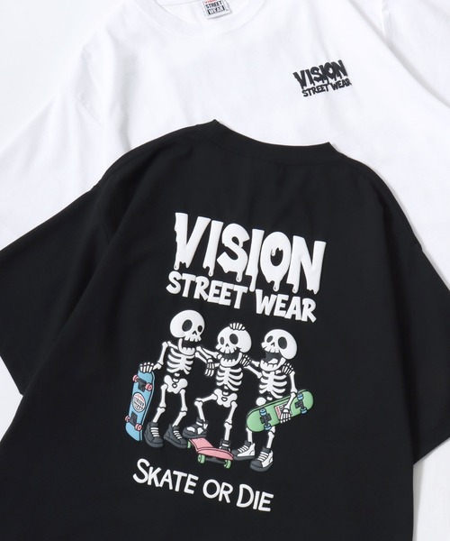 VISION STREET WEAR(ヴィジョンストリートウェア)の「VISION STREET WEAR/ヴィジョンストリートウェア 吸水速乾 オーバーサイズ バックプリント ロゴ ワンポイント 半袖Tシャツ/レディース メンズ(Tシャツ/カットソー・メンズ・ブラック系その他3/ホワイト系その他3/ホワイト系その他2/ブラック系その他2/ブラック/ホワイト/ブラック系その他/ホワイト系その他・M/LL/L)」の8枚目の写真