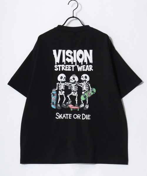 VISION STREET WEAR(ヴィジョンストリートウェア)の「VISION STREET WEAR/ヴィジョンストリートウェア 吸水速乾 オーバーサイズ バックプリント ロゴ ワンポイント 半袖Tシャツ/レディース メンズ(Tシャツ/カットソー・メンズ・ブラック系その他3/ホワイト系その他3/ホワイト系その他2/ブラック系その他2/ブラック/ホワイト/ブラック系その他/ホワイト系その他・M/LL/L)」の12枚目の写真