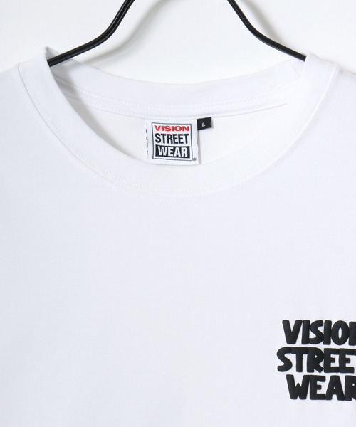 VISION STREET WEAR(ヴィジョンストリートウェア)の「VISION STREET WEAR/ヴィジョンストリートウェア 吸水速乾 オーバーサイズ バックプリント ロゴ ワンポイント 半袖Tシャツ/レディース メンズ(Tシャツ/カットソー・メンズ・ブラック系その他3/ホワイト系その他3/ホワイト系その他2/ブラック系その他2/ブラック/ホワイト/ブラック系その他/ホワイト系その他・M/LL/L)」の13枚目の写真