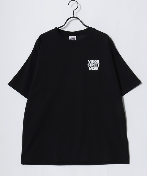 VISION STREET WEAR(ヴィジョンストリートウェア)の「VISION STREET WEAR/ヴィジョンストリートウェア 吸水速乾 オーバーサイズ バックプリント ロゴ ワンポイント 半袖Tシャツ/レディース メンズ(Tシャツ/カットソー・メンズ・ブラック系その他3/ホワイト系その他3/ホワイト系その他2/ブラック系その他2/ブラック/ホワイト/ブラック系その他/ホワイト系その他・M/LL/L)」の9枚目の写真