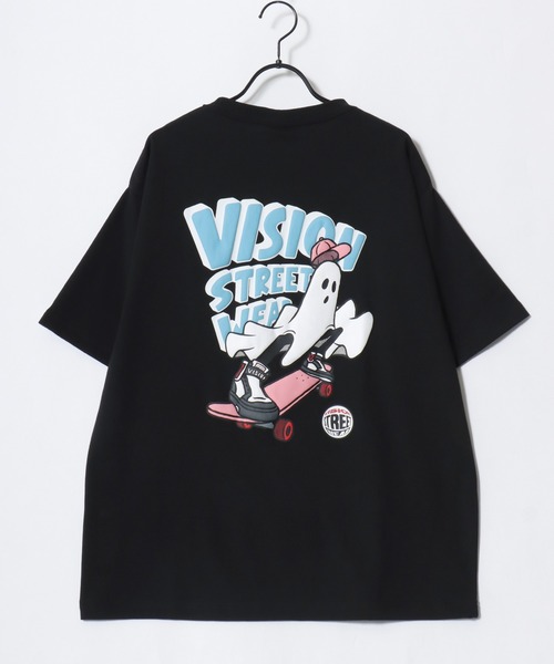 VISION STREET WEAR(ヴィジョンストリートウェア)の「VISION STREET WEAR/ヴィジョンストリートウェア 吸水速乾 オーバーサイズ バックプリント ロゴ ワンポイント 半袖Tシャツ/レディース メンズ(Tシャツ/カットソー・メンズ・ブラック系その他3/ホワイト系その他3/ホワイト系その他2/ブラック系その他2/ブラック/ホワイト/ブラック系その他/ホワイト系その他・M/LL/L)」の10枚目の写真