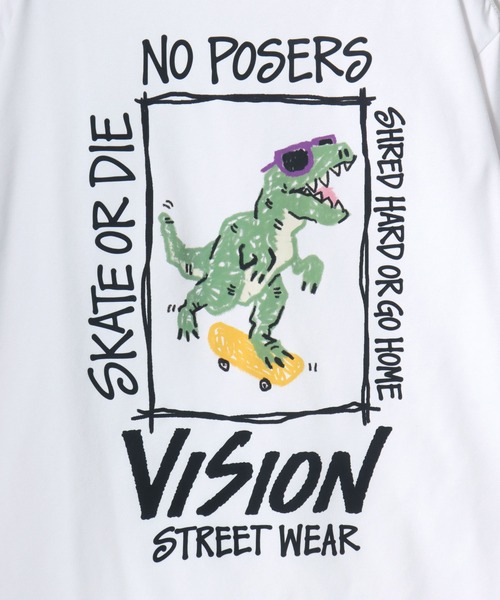VISION STREET WEAR(ヴィジョンストリートウェア)の「VISION STREET WEAR/ヴィジョンストリートウェア 吸水速乾 オーバーサイズ バックプリント ロゴ ワンポイント 半袖Tシャツ/レディース メンズ(Tシャツ/カットソー・メンズ・ブラック系その他3/ホワイト系その他3/ホワイト系その他2/ブラック系その他2/ブラック/ホワイト/ブラック系その他/ホワイト系その他・M/LL/L)」の19枚目の写真