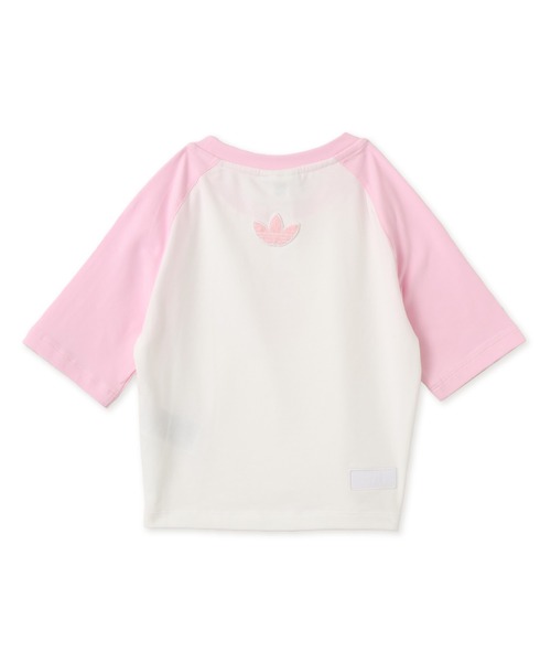 adidas(アディダス)の「adidas CARE BEARS BABY TEE / アディダス ケアベア ベビー Tシャツ(Tシャツ/カットソー・レディース・ホワイト×ピンク・L/M/S)」の8枚目の写真