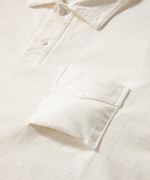 Jackman(ジャックマン)の「Dotsume Pocket Polo(Tシャツ/カットソー・メンズ・オフホワイト/ブラック・MEDIUM/LARGE)」の5枚目の写真