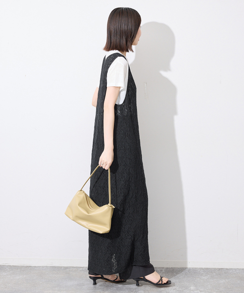 SLOBE IENA(スローブイエナ)の「レースノースリーブ 2WAY ワンピース(ワンピース・レディース・ブラック/ボルドー・FREE)」の16枚目の写真
