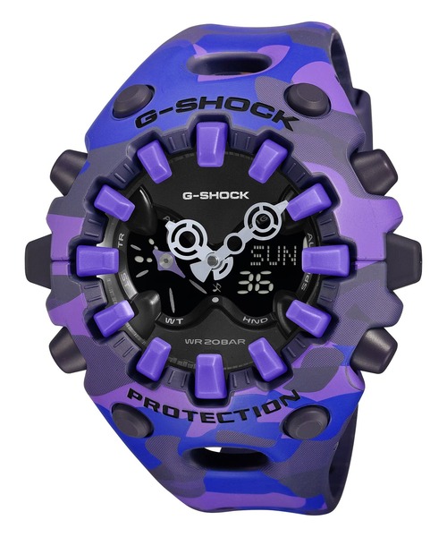 G-SHOCK(ジーショック)の「G-SHOCK/ジーショック 腕時計 "BOLD CAMO SERIES COLOR CAMO" GA-V01CMG-6AJF(アナログ腕時計・メンズ・パープル系その他・FREE)」の5枚目の写真