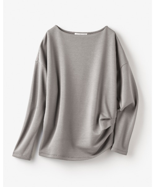 DoCLASSE（ ドゥクラッセ）の「シルキーダンボール・ボートネック（Tシャツ/カットソー・レディース・グレー/イエロー/トップグレー/ダークネイビー・LL/3L/S/M/L/XL/XXL）」の17枚目の写真