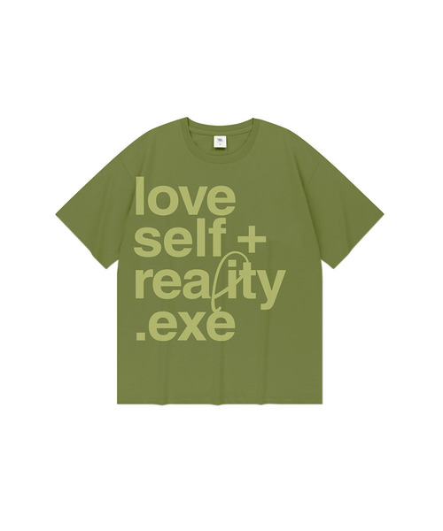 VENHIT(ベンヒット)の「ラブセルフ オーバーサイズ 半袖Tシャツ(Tシャツ/カットソー・レディース・イエロー/カーキ/ブラック/ホワイト・2XL/X-LARGE/LARGE/MEDIUM)」の3枚目の写真