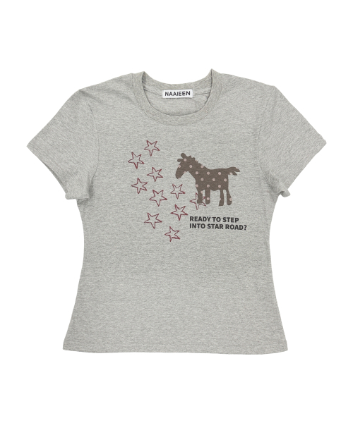 NAAIEEN(ナイエン)の「スターロード スリムフィット 半袖Tシャツ グレー(Tシャツ/カットソー・レディース・その他・FREE)」の3枚目の写真