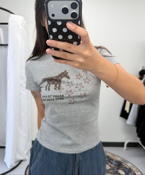 NAAIEEN(ナイエン)の「スターロード スリムフィット 半袖Tシャツ グレー(Tシャツ/カットソー・レディース・その他・FREE)」の4枚目の写真