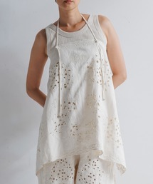 LEIN（リーン）の「コットンリネン切り抜き刺繍2WAYキャミソール（その他トップス）」