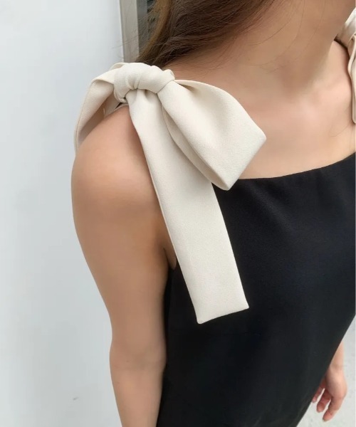 BIRTHDAY BASH(バースデイバッシュ)の「SHOULDER RIBBON SALOPETTE(その他パンツ・レディース・ブラック・MEDIUM/SMALL)」の4枚目の写真