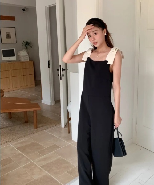 BIRTHDAY BASH(バースデイバッシュ)の「SHOULDER RIBBON SALOPETTE(その他パンツ・レディース・ブラック・MEDIUM/SMALL)」の8枚目の写真