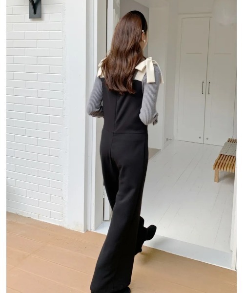 BIRTHDAY BASH(バースデイバッシュ)の「SHOULDER RIBBON SALOPETTE(その他パンツ・レディース・ブラック・MEDIUM/SMALL)」の10枚目の写真