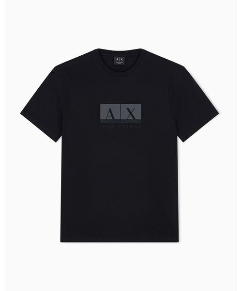 ARMANI EXCHANGE(アルマーニエクスチェンジ)の「【A|X アルマーニ エクスチェンジ】ボックスロゴ スリムフィット 半袖クルーネックTシャツ/SLIM(Tシャツ/カットソー・メンズ・ブラック・LARGE/MEDIUM/SMALL/X-LARGE/X-SMALL/XX-LARGE)」の6枚目の写真