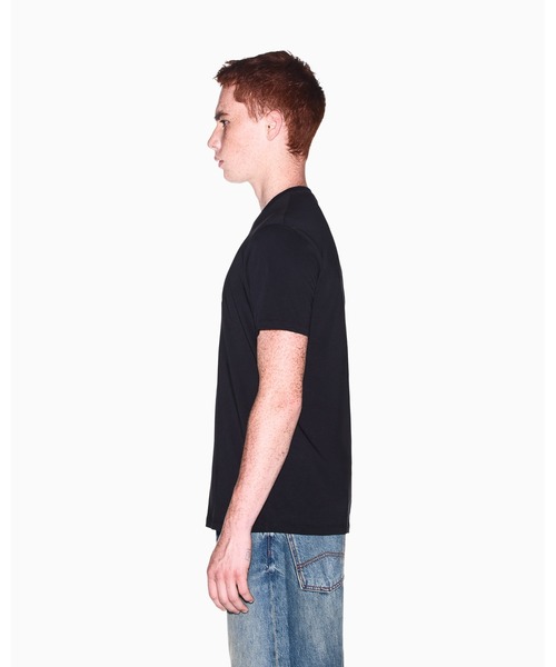 ARMANI EXCHANGE(アルマーニエクスチェンジ)の「【A|X アルマーニ エクスチェンジ】ボックスロゴ スリムフィット 半袖クルーネックTシャツ/SLIM(Tシャツ/カットソー・メンズ・ブラック・LARGE/MEDIUM/SMALL/X-LARGE/X-SMALL/XX-LARGE)」の3枚目の写真