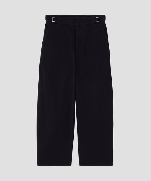 Y(ワイ)の「Y / ORGANIC COTTON CHINO ADJUSTER TROUSERS(その他パンツ・メンズ・ネイビー/ホワイト・SMALL)」の10枚目の写真