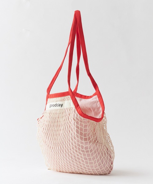 Chick(チック)の「Mesh Layered Tote Bag / メッシュ レイヤード トートバッグ 網 透かし編み ナチュラル カジュアル レディース 2026年 夏 夏服(トートバッグ・レディース・ブラウン/レッド/ブルー/ミント・FREE)」の20枚目の写真