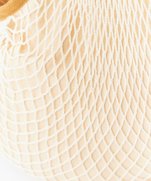 Chick(チック)の「Mesh Layered Tote Bag / メッシュ レイヤード トートバッグ 網 透かし編み ナチュラル カジュアル レディース 2026年 夏 夏服(トートバッグ・レディース・ブラウン/レッド/ブルー/ミント・FREE)」の12枚目の写真