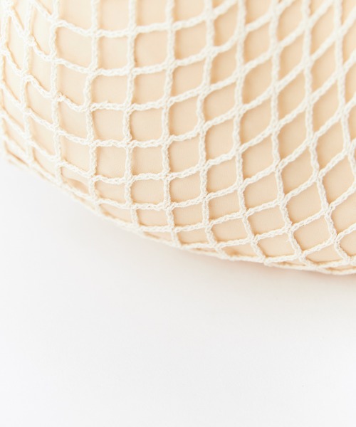 Chick(チック)の「Mesh Layered Tote Bag / メッシュ レイヤード トートバッグ 網 透かし編み ナチュラル カジュアル レディース 2026年 夏 夏服(トートバッグ・レディース・ブラウン/レッド/ブルー/ミント・FREE)」の10枚目の写真