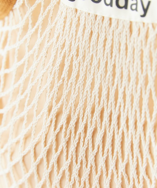 Chick(チック)の「Mesh Layered Tote Bag / メッシュ レイヤード トートバッグ 網 透かし編み ナチュラル カジュアル レディース 2026年 夏 夏服(トートバッグ・レディース・ブラウン/レッド/ブルー/ミント・FREE)」の14枚目の写真