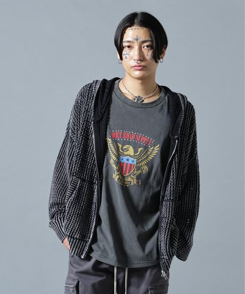 [WEB&DEPOT限定] DankeSchon CGEMICAL MESHKNIT ZIP HOODIE — толстовка на молнии с капюшоном