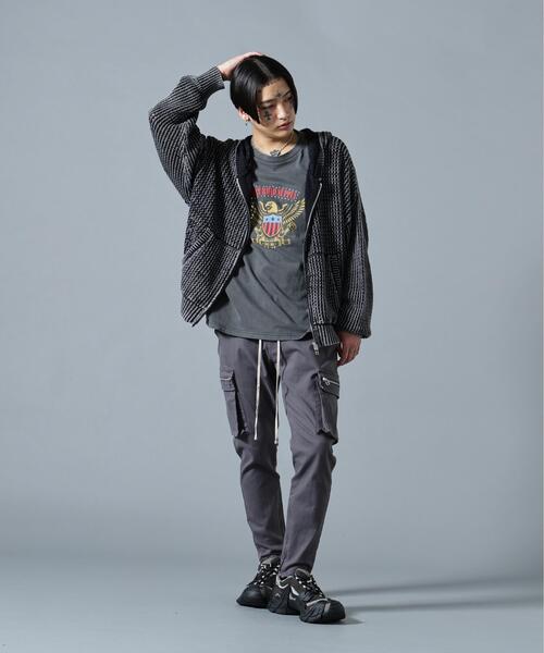 DANKE SCHON（ダンケシェーン）の「【WEB&DEPOT限定】DankeSchon/ダンケシェーン/CGEMICAL MESHKNIT ZIP HOODIE（パーカー・レディース・ブラック・L/M）」の6枚目の写真