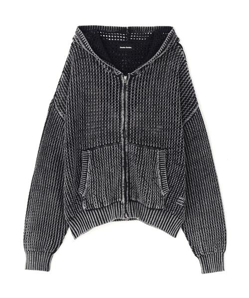 DANKE SCHON（ダンケシェーン）の「【WEB&DEPOT限定】DankeSchon/ダンケシェーン/CGEMICAL MESHKNIT ZIP HOODIE（パーカー・レディース・ブラック・L/M）」の9枚目の写真