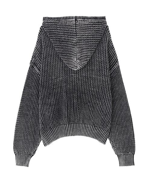 DANKE SCHON（ダンケシェーン）の「【WEB&DEPOT限定】DankeSchon/ダンケシェーン/CGEMICAL MESHKNIT ZIP HOODIE（パーカー・レディース・ブラック・L/M）」の10枚目の写真