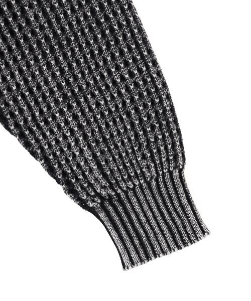DANKE SCHON（ダンケシェーン）の「【WEB&DEPOT限定】DankeSchon/ダンケシェーン/CGEMICAL MESHKNIT ZIP HOODIE（パーカー・レディース・ブラック・L/M）」の13枚目の写真