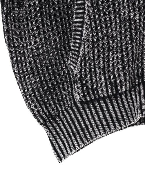 DANKE SCHON（ダンケシェーン）の「【WEB&DEPOT限定】DankeSchon/ダンケシェーン/CGEMICAL MESHKNIT ZIP HOODIE（パーカー・レディース・ブラック・L/M）」の14枚目の写真