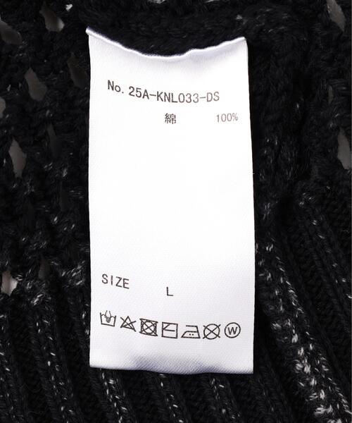 DANKE SCHON（ダンケシェーン）の「【WEB&DEPOT限定】DankeSchon/ダンケシェーン/CGEMICAL MESHKNIT ZIP HOODIE（パーカー・レディース・ブラック・L/M）」の3枚目の写真