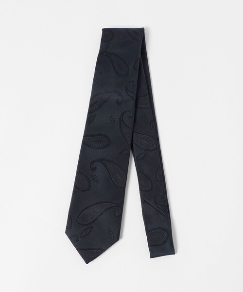 UNITED ARROWS(ユナイテッドアローズ)の「ビッグ ペイズリー ジャガード ネクタイ(ネクタイ・メンズ・ネイビー・FREE)」の1枚目の写真