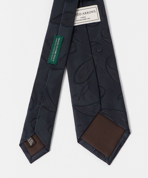 UNITED ARROWS(ユナイテッドアローズ)の「ビッグ ペイズリー ジャガード ネクタイ(ネクタイ・メンズ・ネイビー・FREE)」の3枚目の写真