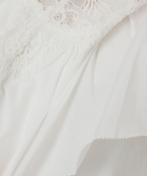IENA LA BOUCLE(イエナラブークル)の「《追加》IENA LA BOUCLE レース Vネックブラウス(シャツ/ブラウス・レディース・ホワイト・FREE)」の19枚目の写真