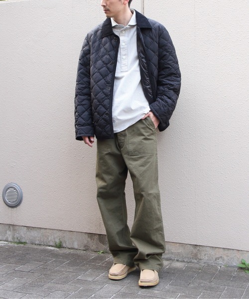 GYMPHLEX(ジムフレックス)の「Gymphlex/ジムフレックス キルトダウンジャケット QUILT DOWN JACKET GY-A0849 NYM(ダウンジャケット/コート・メンズ・ブラック/オリーブ・L/M)」の6枚目の写真