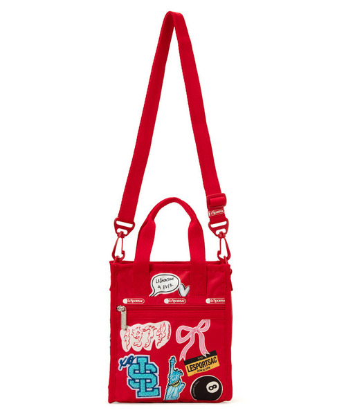 LeSportsac(レスポートサック)の「PW MINI N/S TOTE パッチワークレッドミニN/Sトート(ショルダーバッグ・レディース・レッド・FREE)」の7枚目の写真
